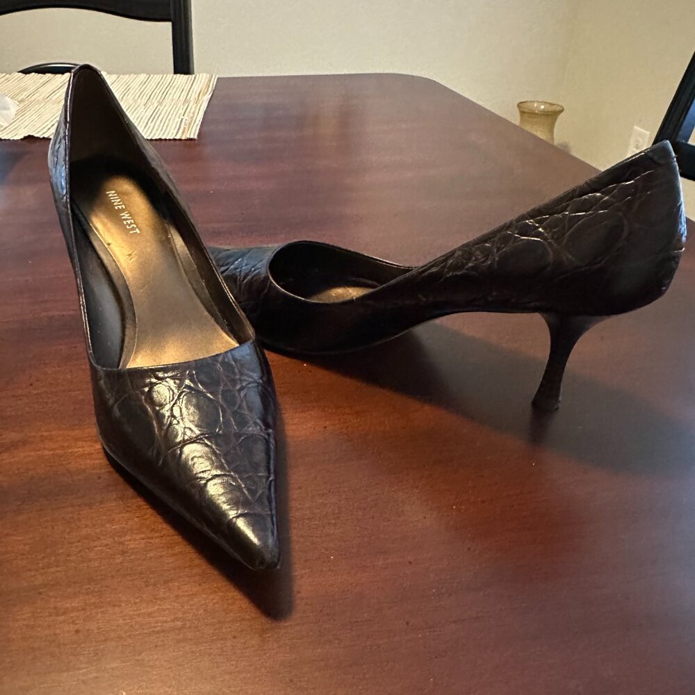 Dark Brown Nine West Pumps